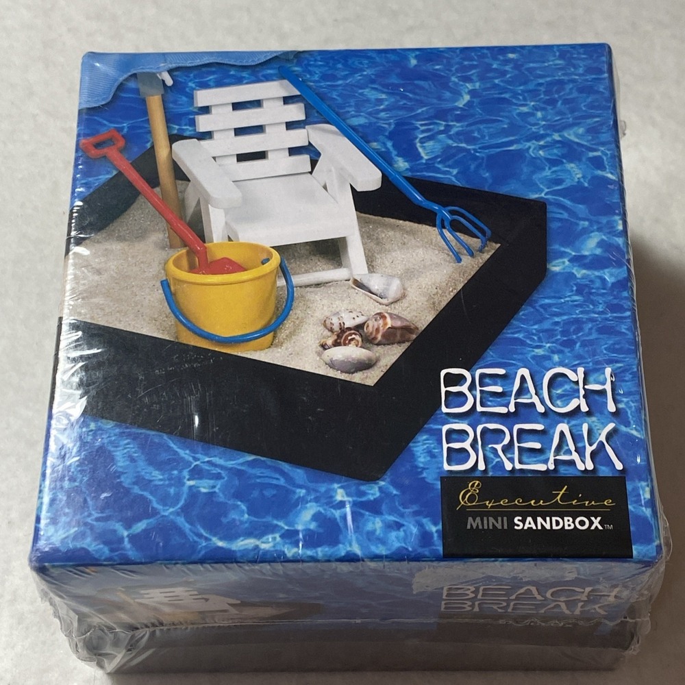 Beach Break Executive Mini Sandbox Relaxation‎ In A Box Gift Desk Office Fun NEW
